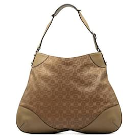 Gucci-Gucci Leather GG Horsebit Hobo Bag  Leather Shoulder Bag 272389 in good condition-Other