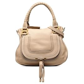 Chloé-Chloe Leather Marcie Handle Bag  Leather Tote Bag in Good condition-Other