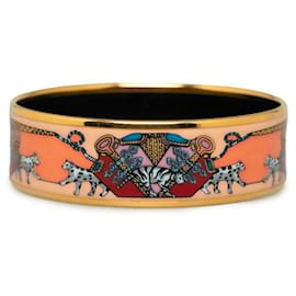 Hermès-Pulsera de leopardo esmaltada Hermes Brazalete de esmalte GM en excelentes condiciones-Otro