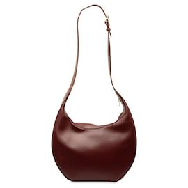 Cartier-Cartier Leather Crescent Hobo Shoulder Bag  Leather Shoulder Bag in Good condition-Other