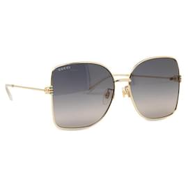Gucci-Gucci Übergroße getönte Sonnenbrille Kunststoff Sonnenbrille GG1282SA in gutem Zustand-Andere