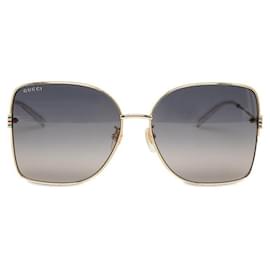 Gucci-Gucci Übergroße getönte Sonnenbrille Kunststoff Sonnenbrille GG1282SA in gutem Zustand-Andere