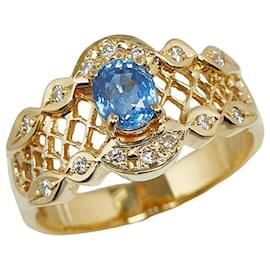 & Other Stories-Other 18K Diamond & Sapphire Ring  Metal Ring in Excellent condition-Other