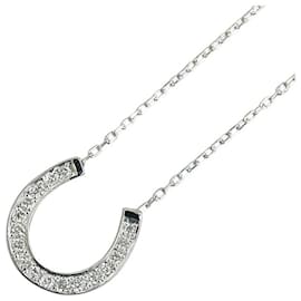 & Other Stories-Other Platinum & Diamond Horseshoe Necklace  Metal Necklace in Excellent condition-Other