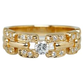 Tasaki-TASAKI 18K Diamond Chain Ring  Metal Ring in Excellent condition-Other
