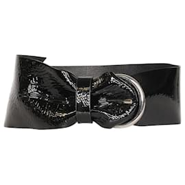 Isabel Marant-Black patent leather belt-Black