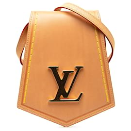 Louis Vuitton-Campana de llave marrón Louis Vuitton XL-Castaño,Beige