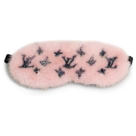 Louis Vuitton-Louis Vuitton Pink Monogram Mink Eye Mask-Pink