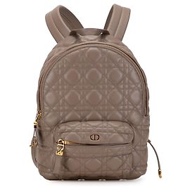 Dior Brown Small Lambskin Cannage Backpack Brown Flesh