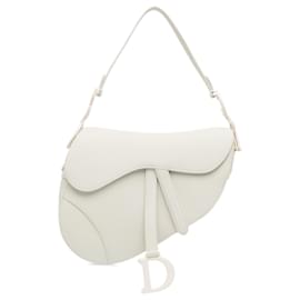 Dior-Dior White Ultra Matte Calfskin Saddle Bag-White