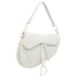 Dior-Dior White Ultra Matte Calfskin Saddle Bag-White