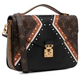 Louis Vuitton-Louis Vuitton Brown Monogram Pochette Metis Brogue-Brown