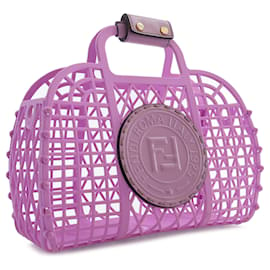 Fendi-Fendi Purple Small Recycled Plastic Basket-Purple