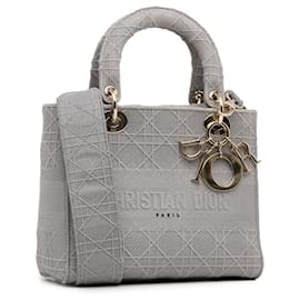 Dior-Dior Gris Medio Cannage Lady D-Lite-Gris