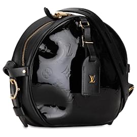 Louis Vuitton-Louis Vuitton Black Monogram Vernis Boite Chapeau Souple MM-Black