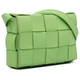 Bottega Veneta-Bottega Veneta Bandolera Intrecciato Cassette Verde-Verde