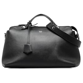 Fendi-Fendi Noir Grand Cartable By The Way-Noir