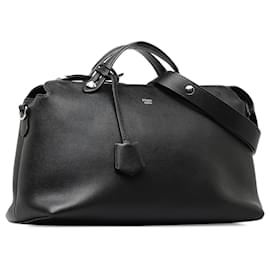 Fendi-Fendi Noir Grand Cartable By The Way-Noir
