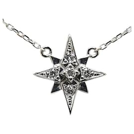 & Other Stories-autre 18Collier pendentif étoile diamant or k Collier en métal en excellent état-Autre