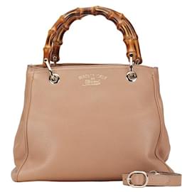 Gucci-Petit sac à main en cuir Gucci Bamboo Shopper 336032 en bon état-Autre