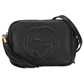 Gucci-Bolso Bandolera Gucci Soho Disco De Cuero Bolso Bandolera De Cuero 308364 en buen estado-Otro