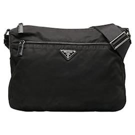 Prada-Prada Tessuto Shoulder Bag Canvas Shoulder Bag in Good condition-Other