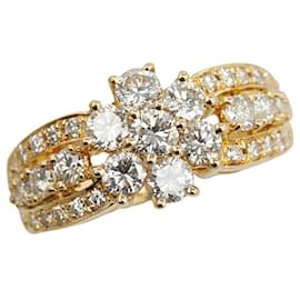 & Other Stories-K18YG Yellow Gold Diamond 1.38ct Ring for Women in Great Condition-Golden