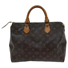 Louis Vuitton-Louis Vuitton Monogram Speedy 30 Hand Bag M41526 LV Auth 71758-Monogram