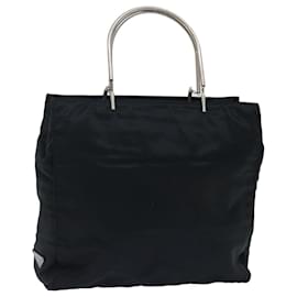 Prada-PRADA Hand Bag Nylon Black Auth 72020-Black