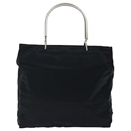 Prada-PRADA Hand Bag Nylon Black Auth 72020-Black