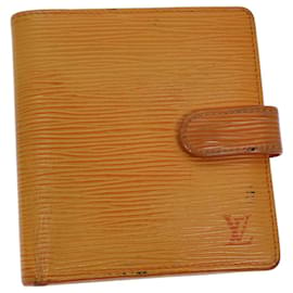 Louis Vuitton-LOUIS VUITTON Epi Porte Billets Compact Bifold Wallet Mandarin M6355H Auth 72180-Other