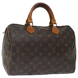 Louis Vuitton-Louis Vuitton Monogram Speedy 30 Hand Bag M41526 LV Auth 71478-Monogram