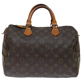 Louis Vuitton-Louis Vuitton Monogram Speedy 30 Hand Bag M41526 LV Auth 71478-Monogram