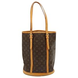 Louis Vuitton-LOUIS VUITTON Monogram Bucket GM Shoulder Bag M42236 LV Auth 72365-Monogram