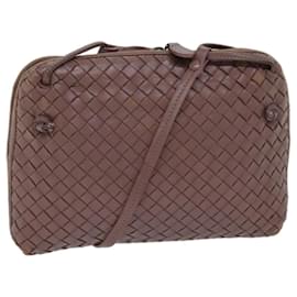 Autre Marque-BOTTEGA VENETA INTRECCIATO Bolsa de Ombro Couro Rosa Auth 72460-Rosa