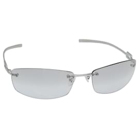 Gucci-GUCCI Sunglasses Silver Auth ar11760-Silvery