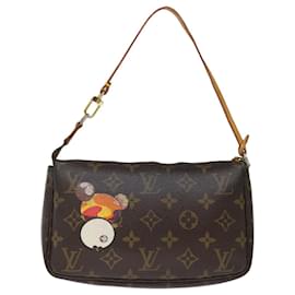 Louis Vuitton-Bolsa de accesorios de bolsillo con monograma Panda de LOUIS VUITTON M51981 LV Auth hk1273-Monograma