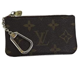 Louis Vuitton-Bolsa Moeda M LOUIS VUITTON Monograma Pochette Cles M62650 Autenticação de LV 71893-Monograma