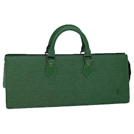 Louis Vuitton-LOUIS VUITTON Epi Sac Triangle Hand Bag Green M52094 LV Auth 71766-Green