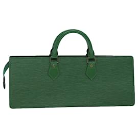 Louis Vuitton-LOUIS VUITTON Epi Sac Triangle Hand Bag Green M52094 LV Auth 71766-Green