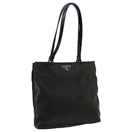 Prada-PRADA Hand Bag Nylon Khaki Auth 72729-Khaki