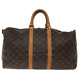 Louis Vuitton-Louis Vuitton Monogram Keepall Bandouliere 45 Boston Bag M.41418 LV Auth bs13586-Monogramm