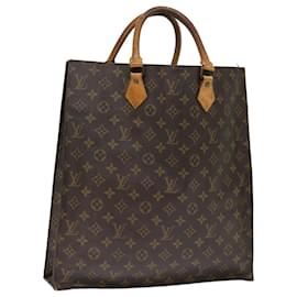 Louis Vuitton-LOUIS VUITTON Monogram Sac Plat Handtasche M51140 LV Auth 72680-Monogramm