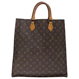 Louis Vuitton-LOUIS VUITTON Monogram Sac Plat Hand Bag M51140 LV Auth 72680-Monogram