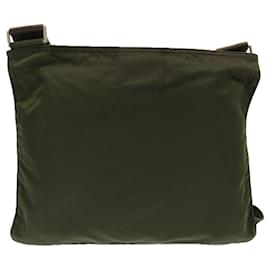 Prada-PRADA Shoulder Bag Nylon Khaki Auth 72628-Khaki