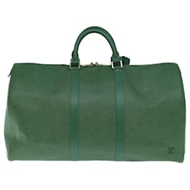 Louis Vuitton-Louis Vuitton Epi Keepall 50 Boston Bag Green M42964 Autenticação de LV 71654-Verde
