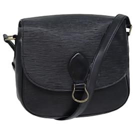 Louis Vuitton-LOUIS VUITTON Epi Saint Cloud GM Shoulder Bag Black M52192 LV Auth 72334-Black