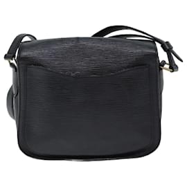 Louis Vuitton-LOUIS VUITTON Epi Saint Cloud GM Shoulder Bag Black M52192 LV Auth 72334-Black