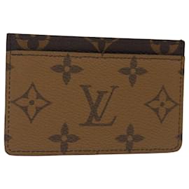 Louis Vuitton-LOUIS VUITTON Monogram Reverse Porte Cartes Tarjetero simple M69161 autenticación 71724-Otro