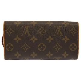 Louis Vuitton-LOUIS VUITTON Monogram Pochette Twin PM Shoulder Bag M51854 LV Auth bs13776-Monogram